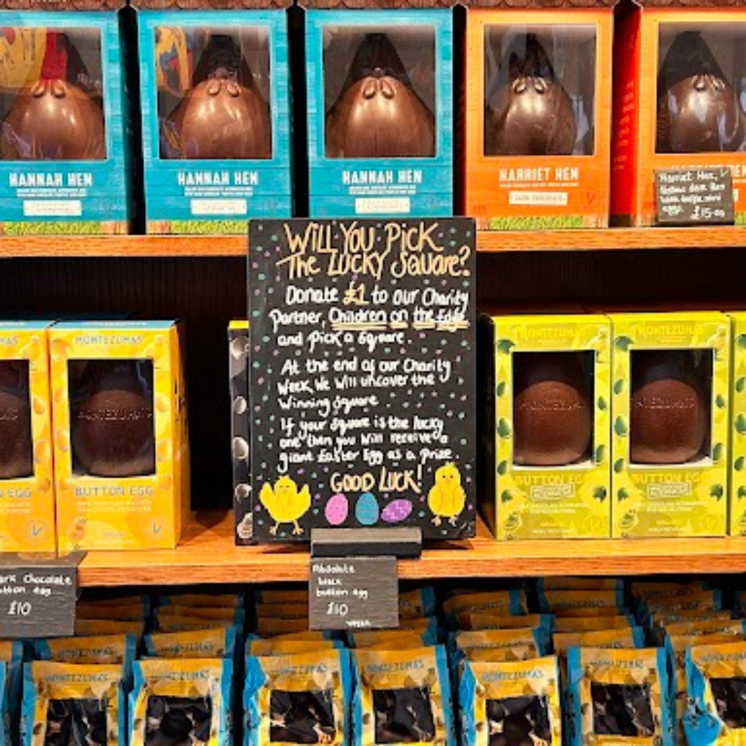 Easter display in Montezuma's Chichester Store