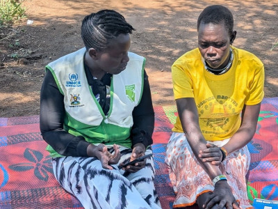 The team talking to individuals during the training to hear their thoughts