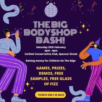 A poster for Helena and Laura's Big Body Shop Bash