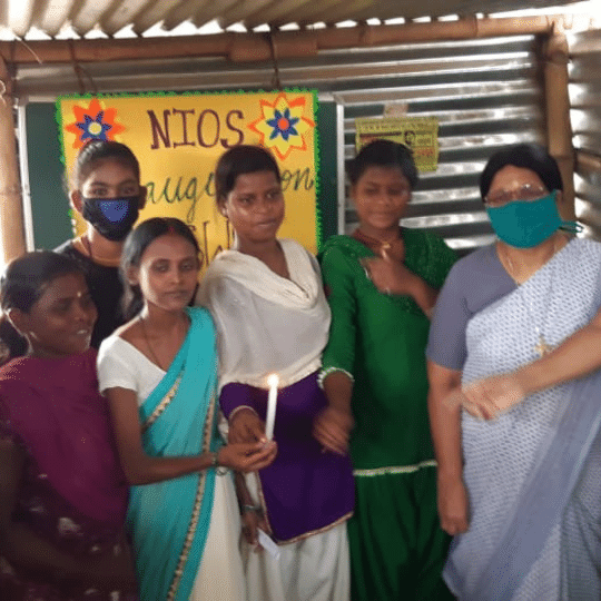 Group of NIOS students in their classroom in India. Click on the image to read the blog post. 