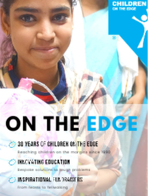 Front cover of the 2021 On the Edge magazine - click to read a flickable copy