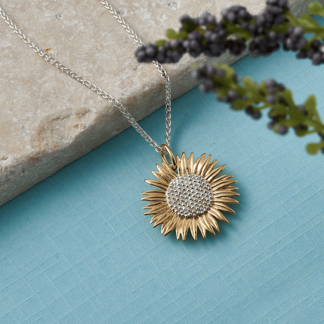 a sunflower necklace from scarlett jewellery